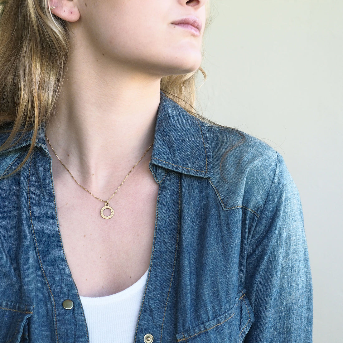 Gold Necklace Full Circle