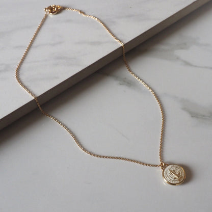 St. Benedict Necklace in Enamel