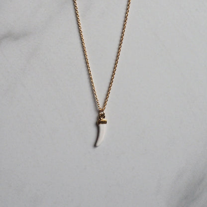 White Horn Necklace
