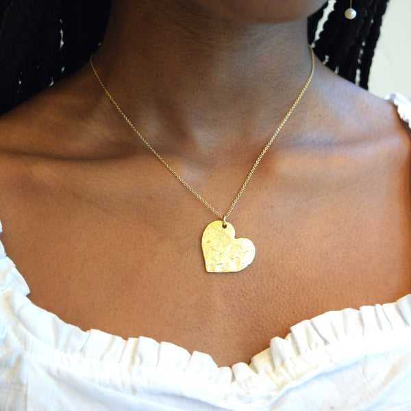 The Hammered Heart Necklace