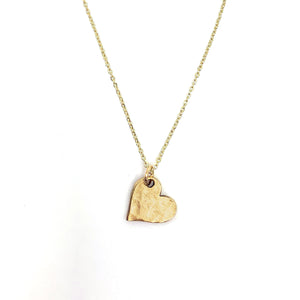 The Hammered Heart Necklace