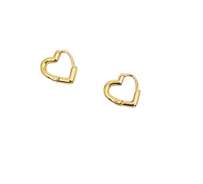 The Heart Huggie Earrings