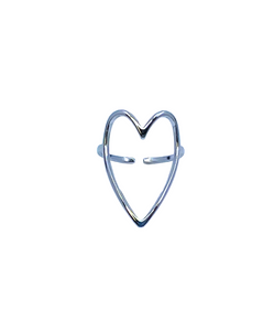 The Silhouette Heart Ring