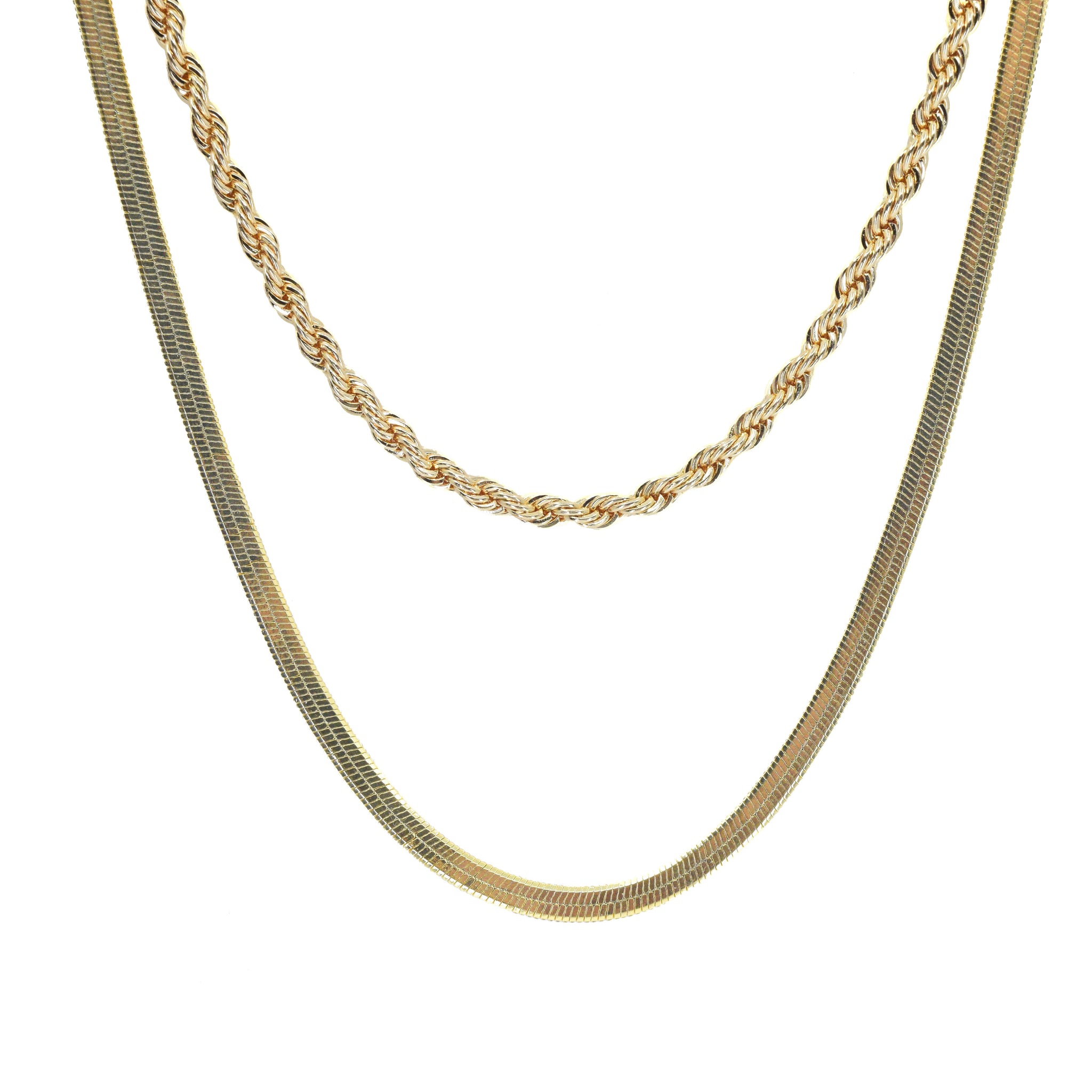 Gold Layered Necklace Set #6 - Save 20%!