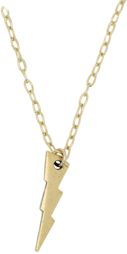 The Lightening Bolt Gold Necklace