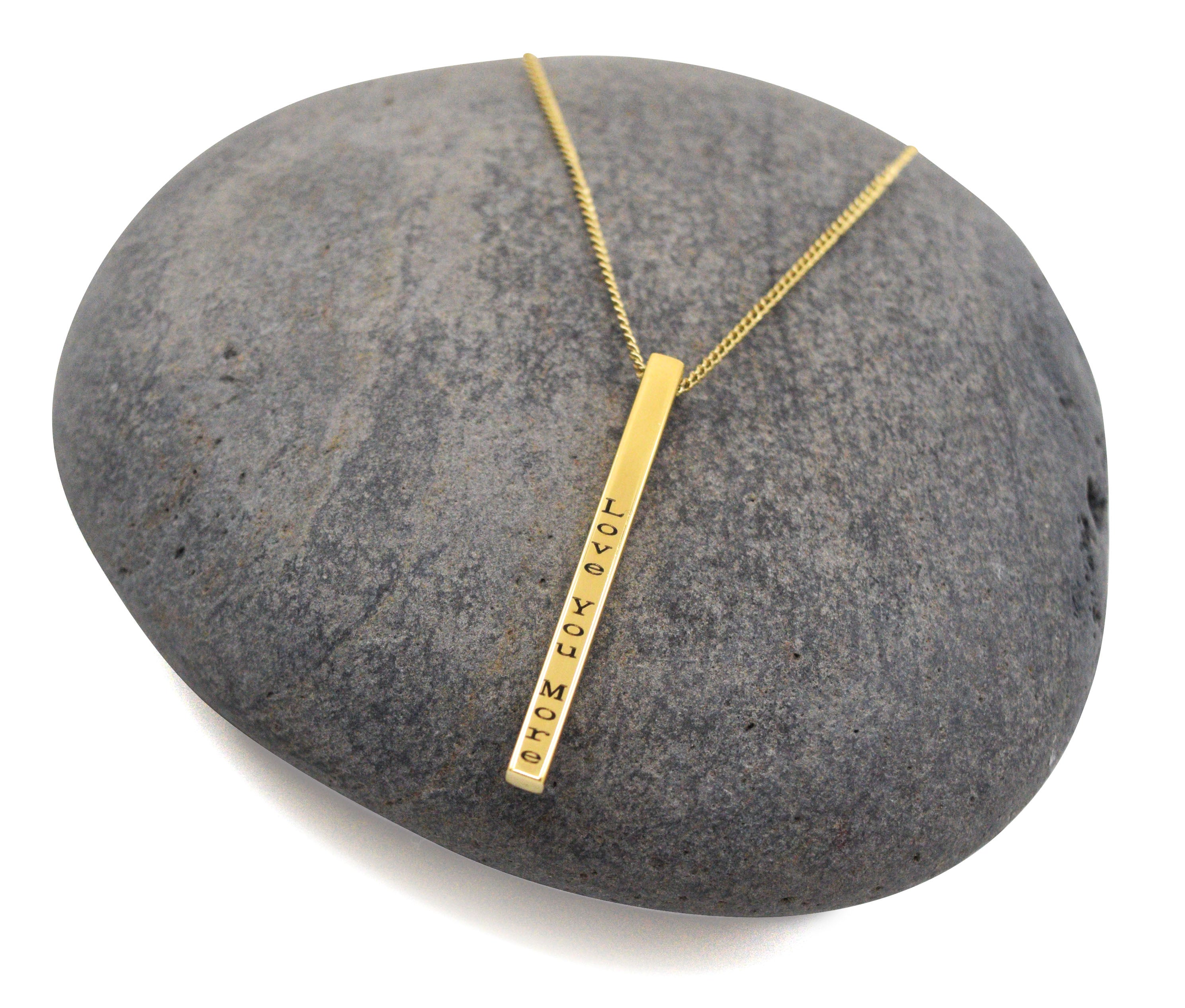 The Love You More Pin Drop Necklace