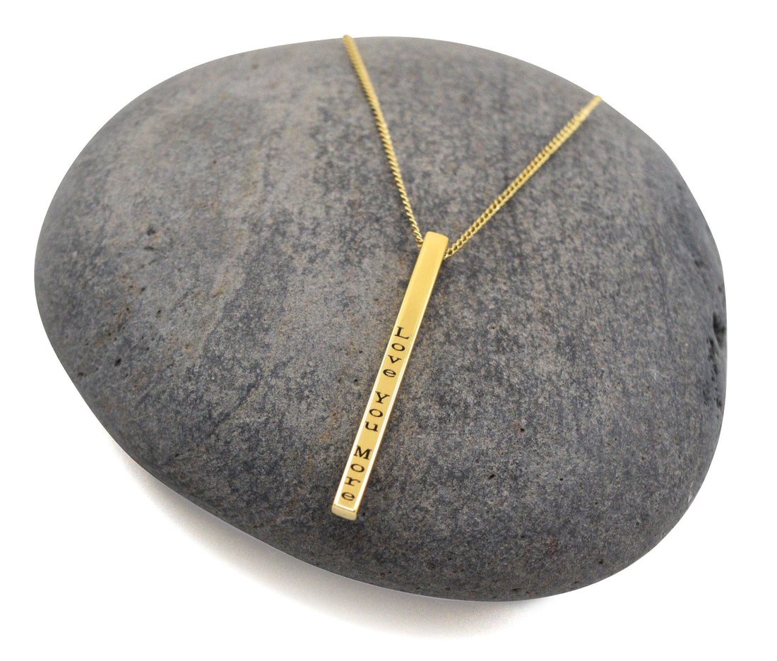 The Love You More Pin Drop Necklace