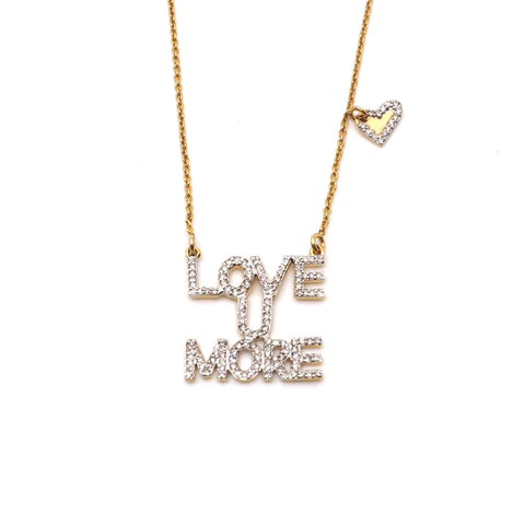 Love You More Sunrise Necklace in Diamonds & 14K Gold