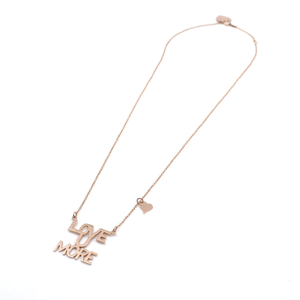 Love You More Sunrise Necklace in Rose Gold