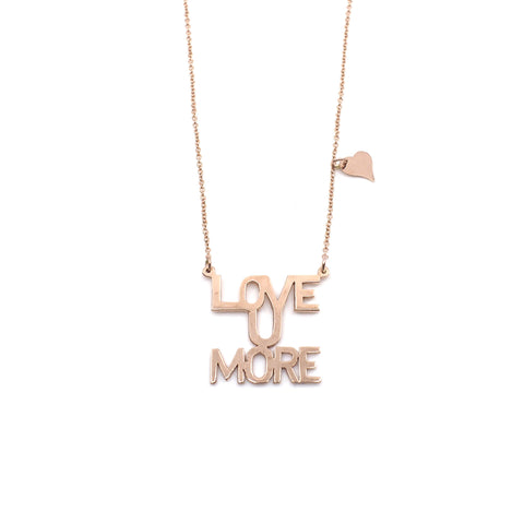 Love You More Sunrise Necklace in Rose Gold