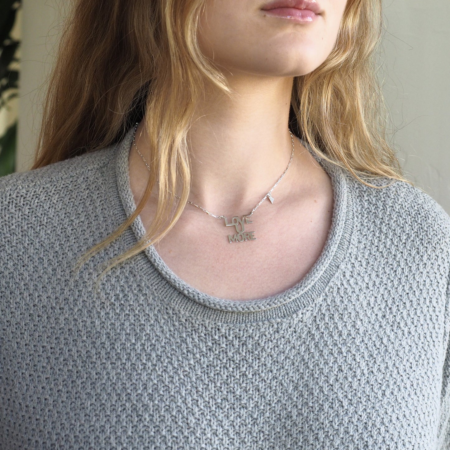 Love You More Sunrise Necklace in Sterling Silver