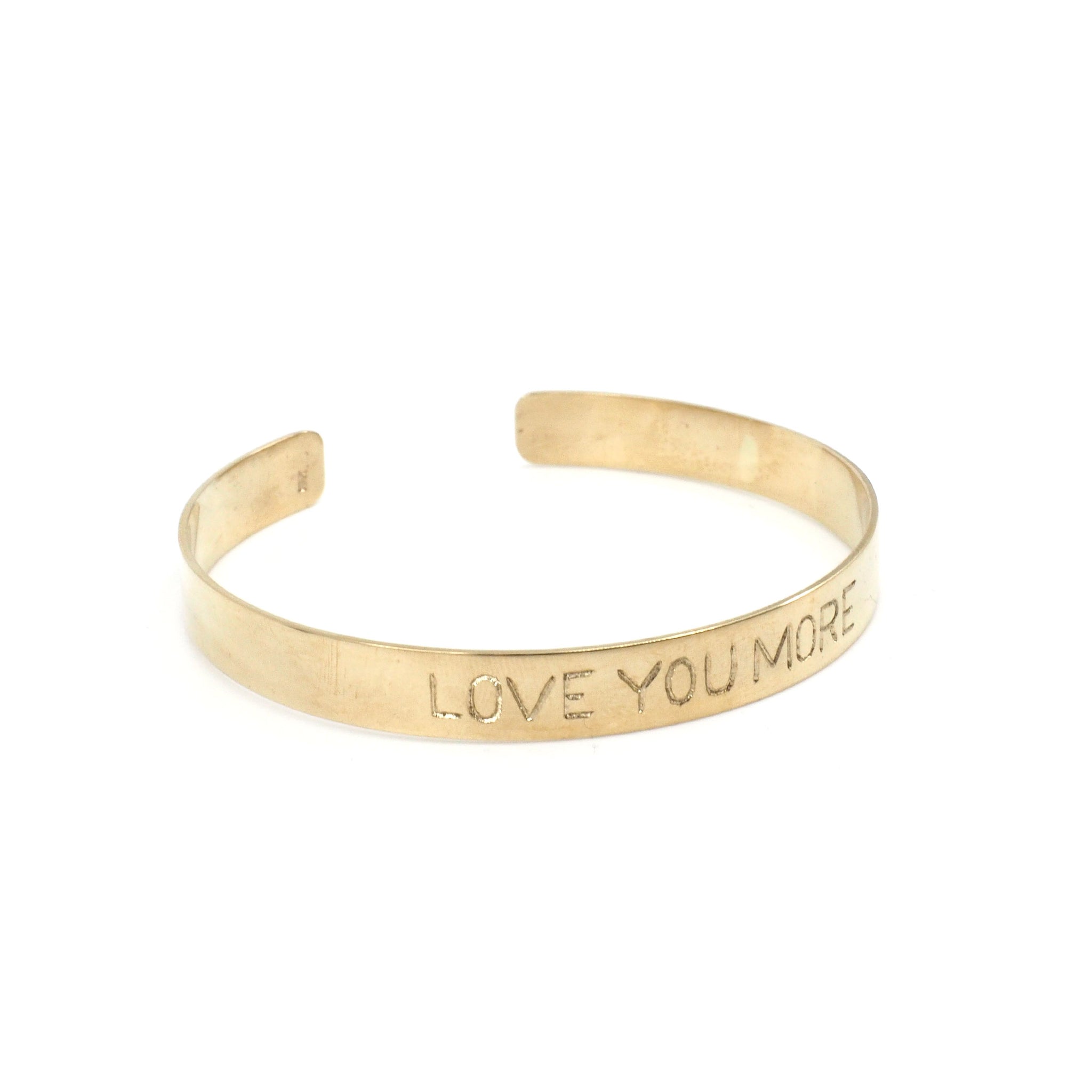 The Love You More Cuff in Solid Gold or Silver