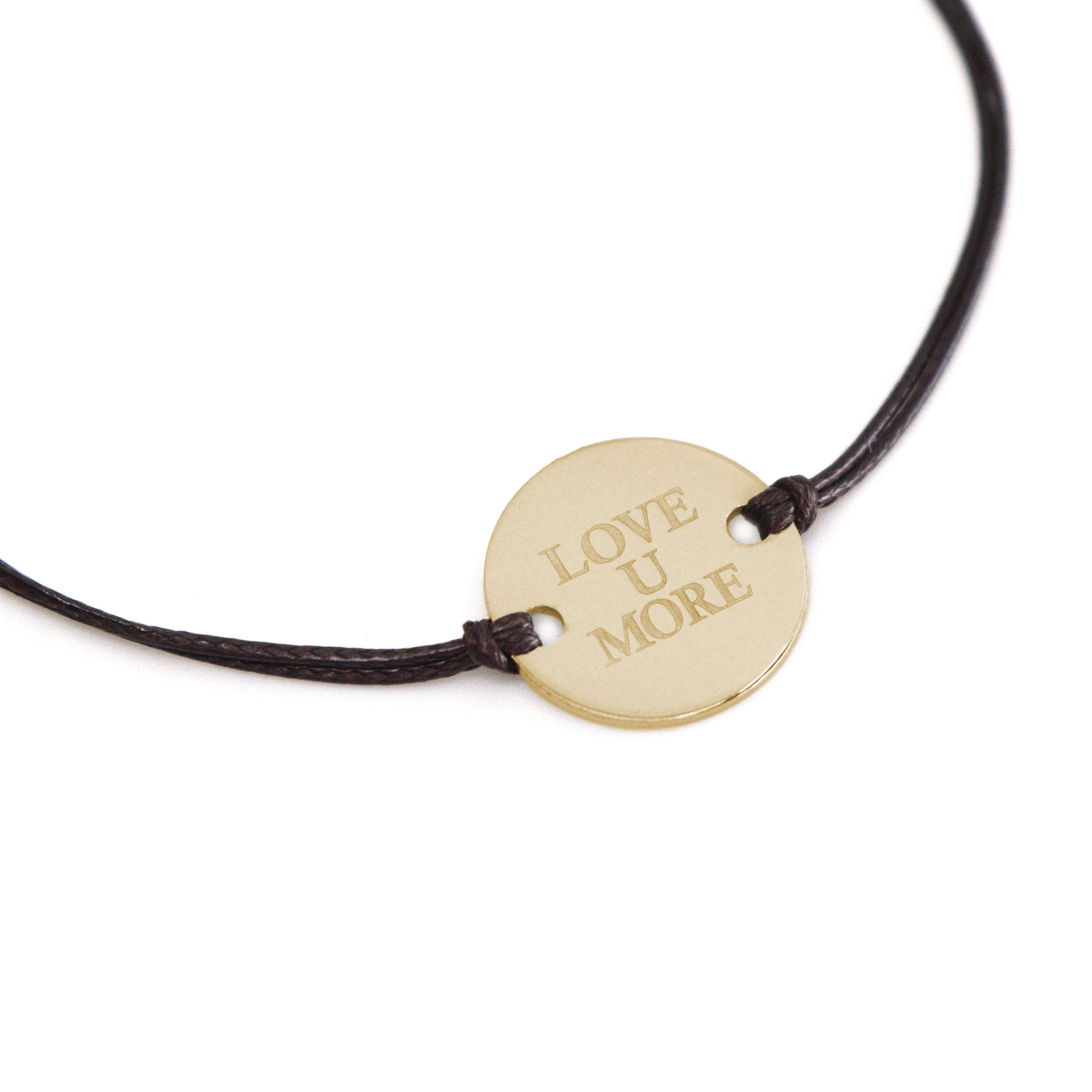 Savannah Cord Bracelet with Love You More Coin