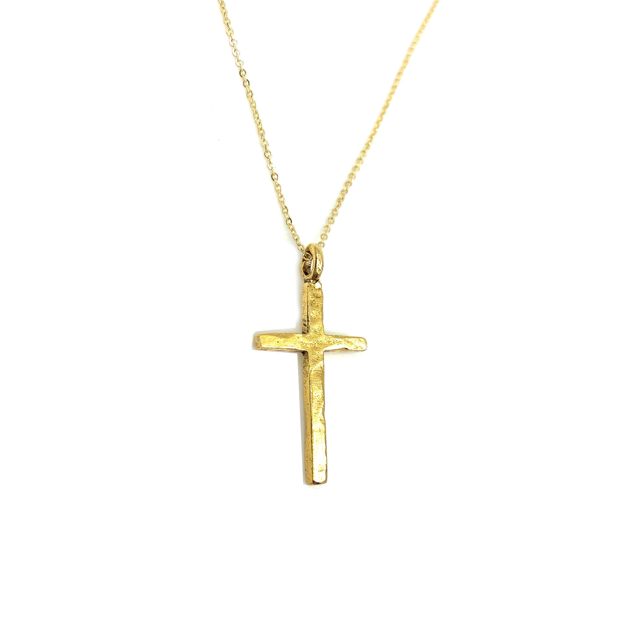 The Keep the Faith Gold Cross Necklace