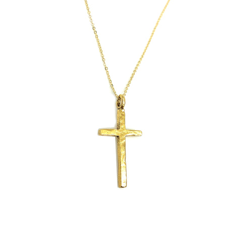 Keep the Faith Gold Cross Necklace