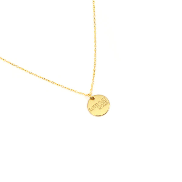 The Love You More Gold Coin Necklace