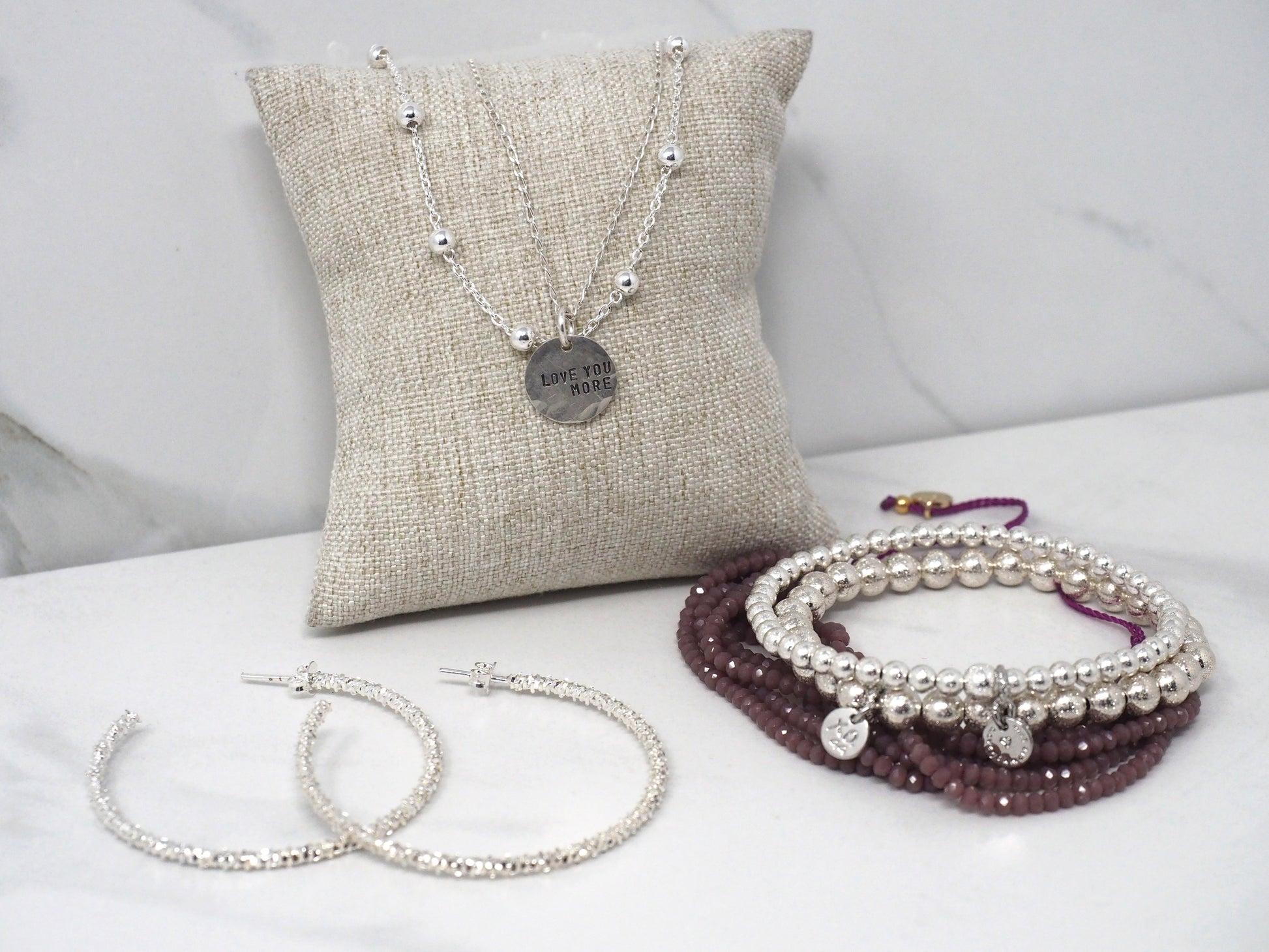 The Eternity Bracelet in Silver Shimmer