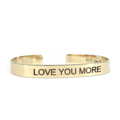 The Benoit Love Cuff in 10kt & 14kt Solid Gold