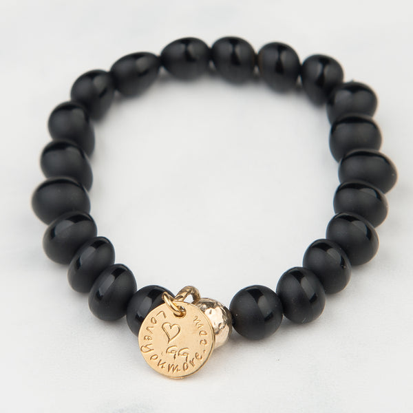 The Luna Bracelet in Black Onyx