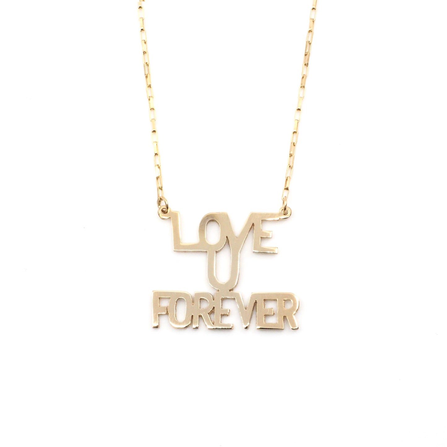 Love You Forever Sunrise Necklace in 10K & 14K Gold