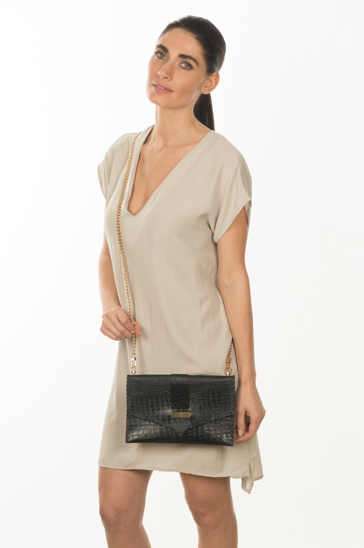 Textured Crossbody Clutch