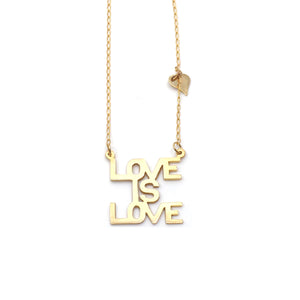 Love is Love Sunrise Necklace in 10K & 14K Gold
