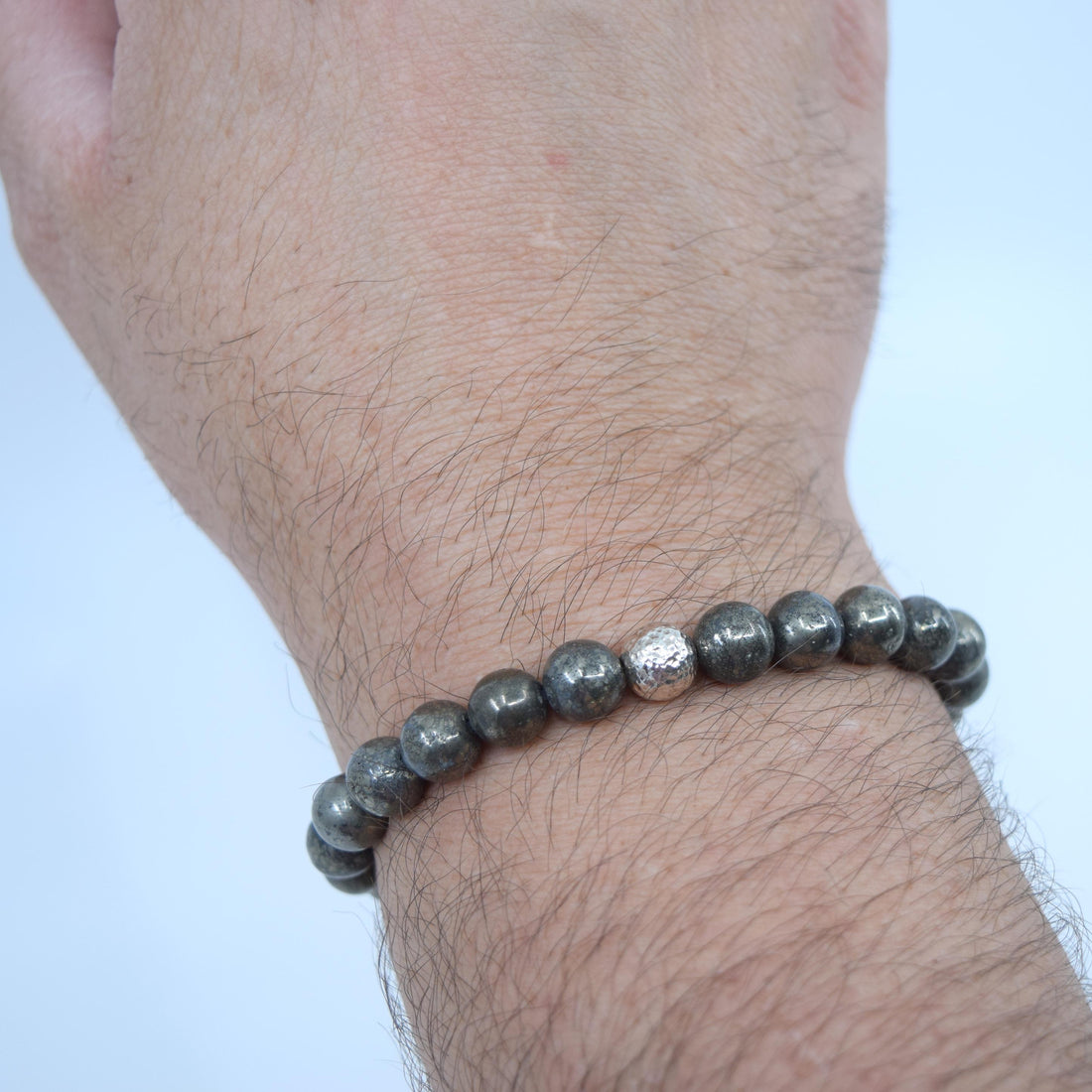 The Luna Bracelet in Pyrite