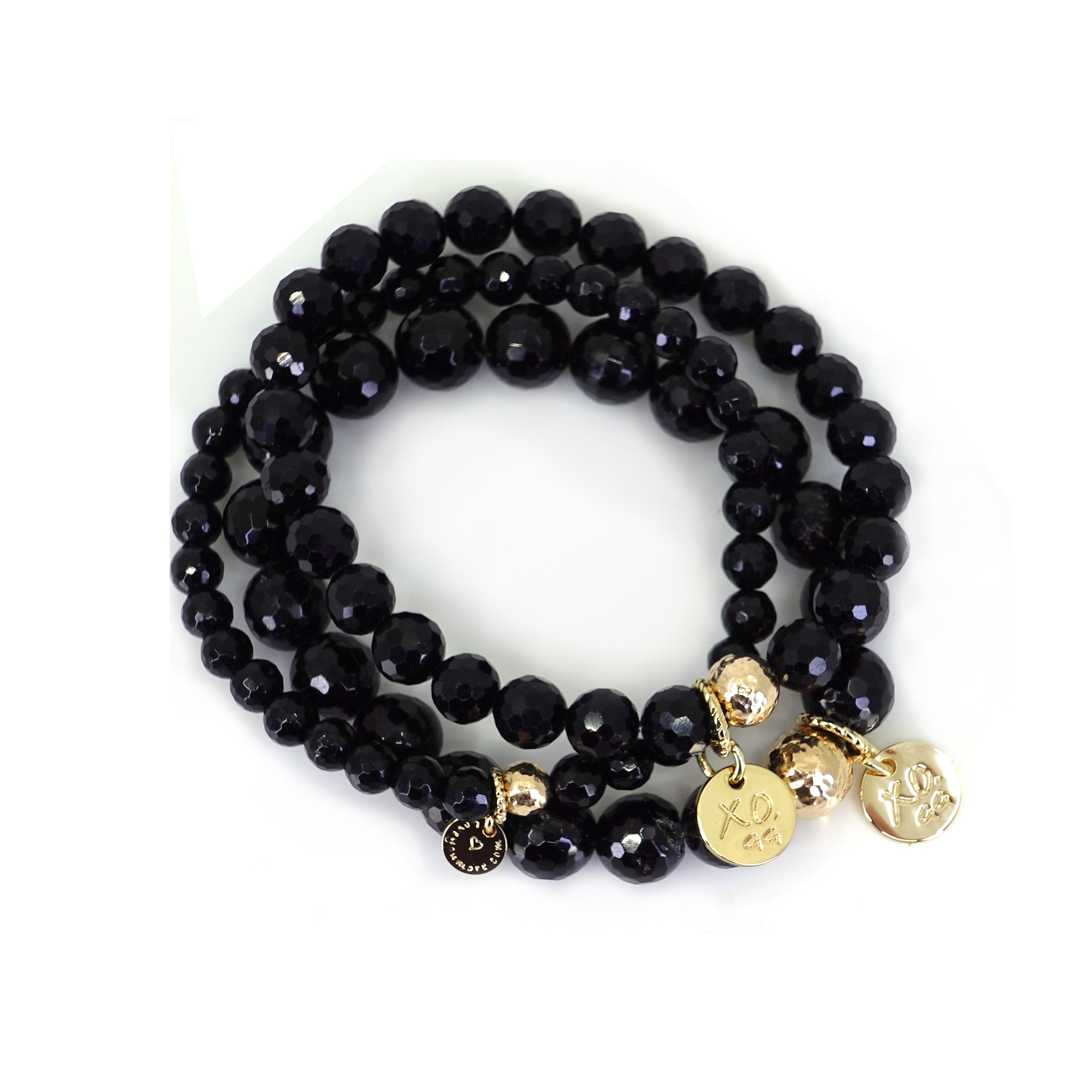 The Luna Bracelet in Black Tourmaline