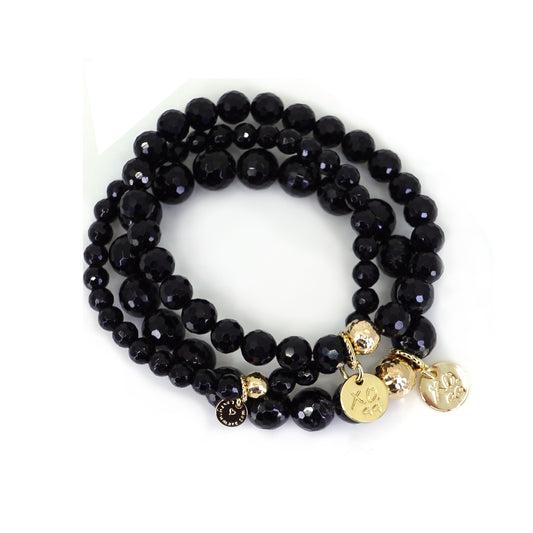 The Luna Bracelet in Black Tourmaline
