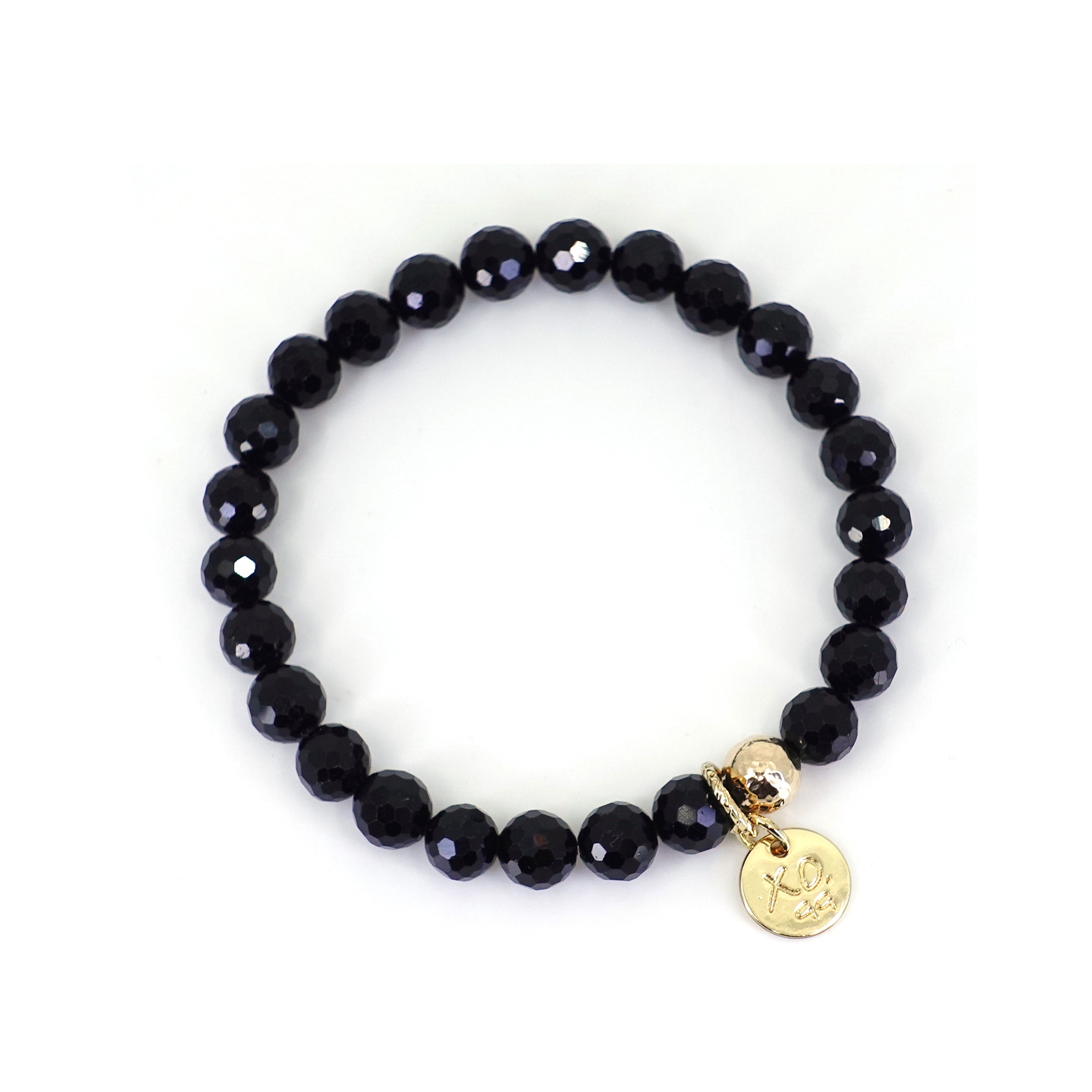 The Luna Bracelet in Black Tourmaline