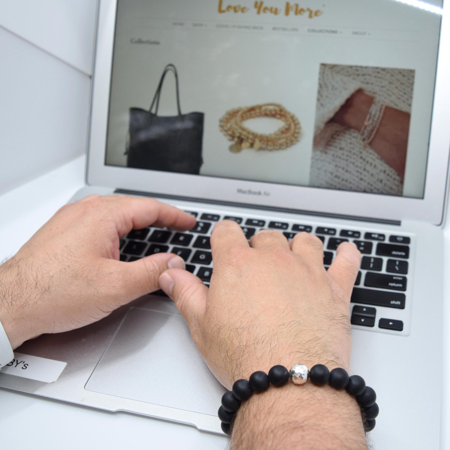 The Luna Bracelet in Black Onyx