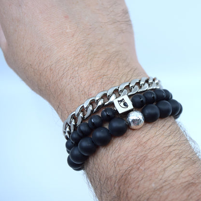 The Luna Bracelet in Black Onyx