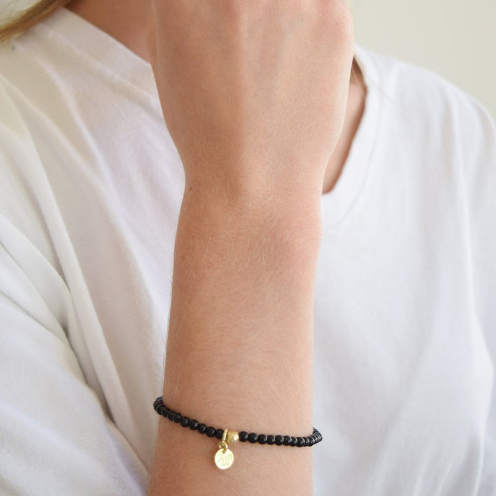 The Mini Luna Bracelet in Black