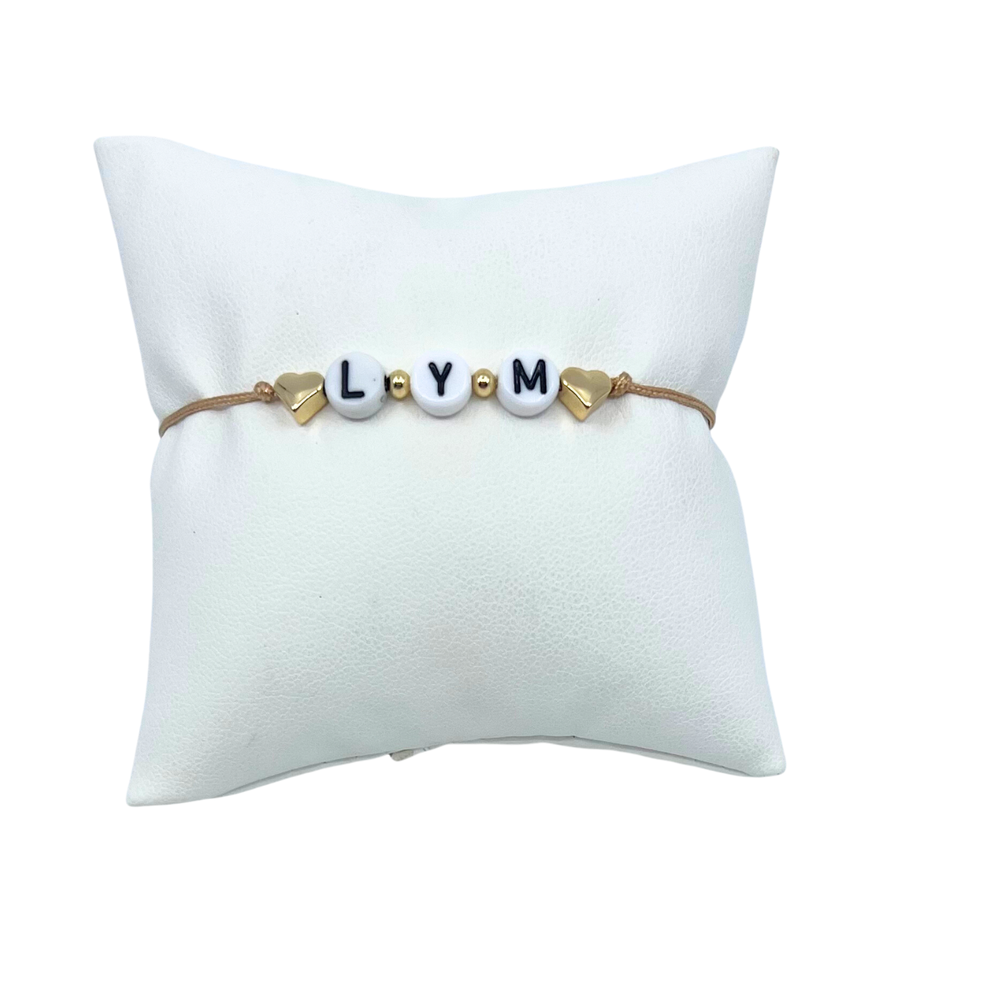 Alphabet Bead Cord Bracelet
