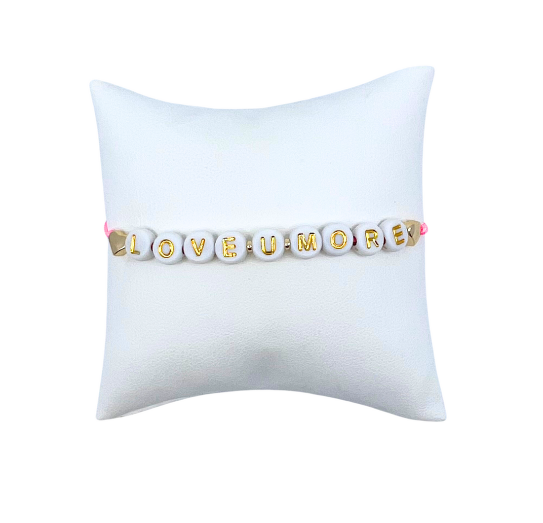 Alphabet Bead Cord Bracelet