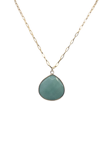 The Teardrop Natural Large Stone Necklace