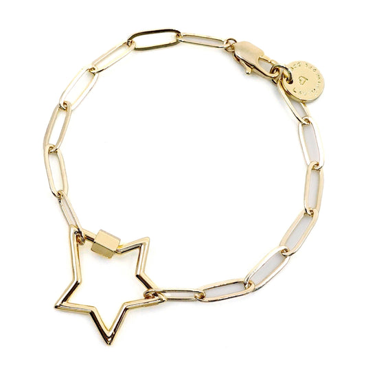 Written in the Stars Paperclip Chain Bracelet