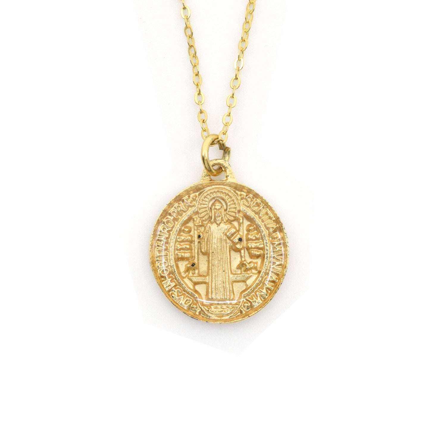 St. Benedict Necklace in Enamel