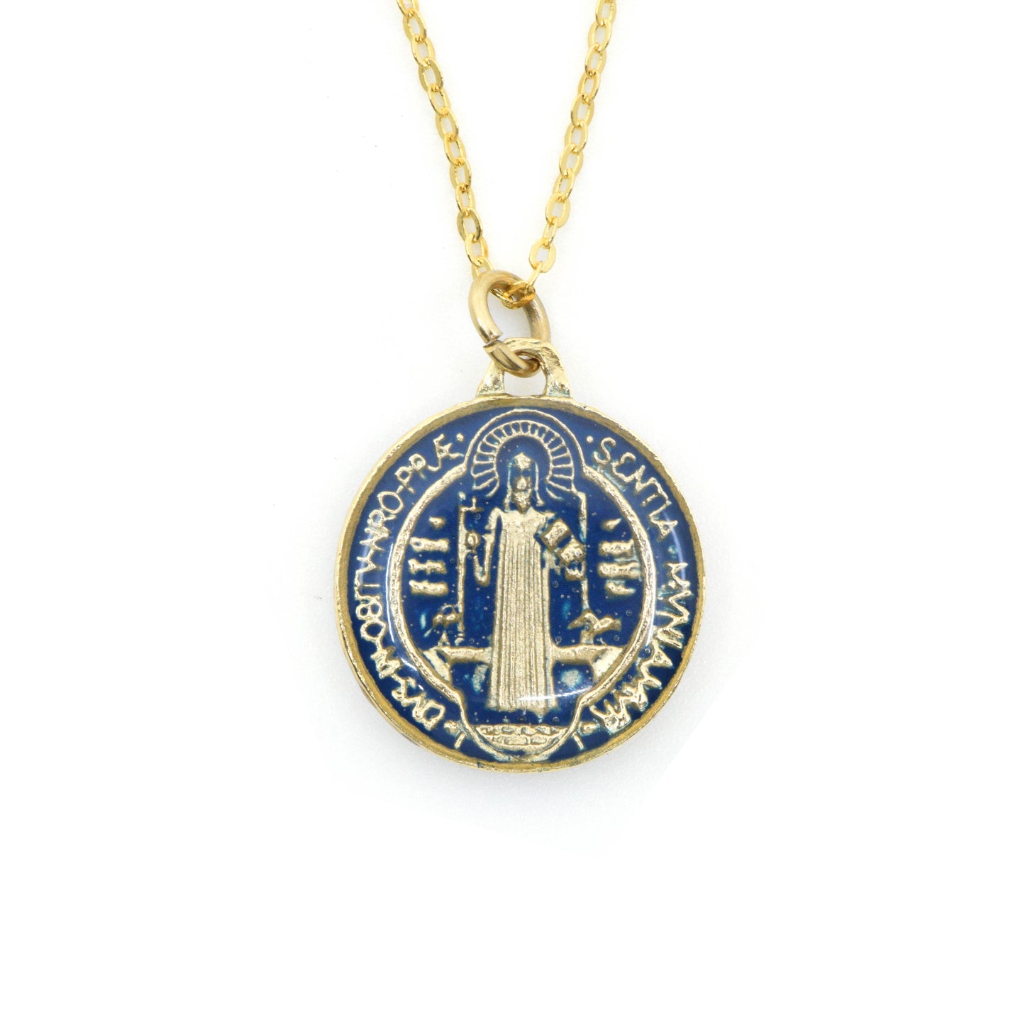 St. Benedict Necklace in Enamel