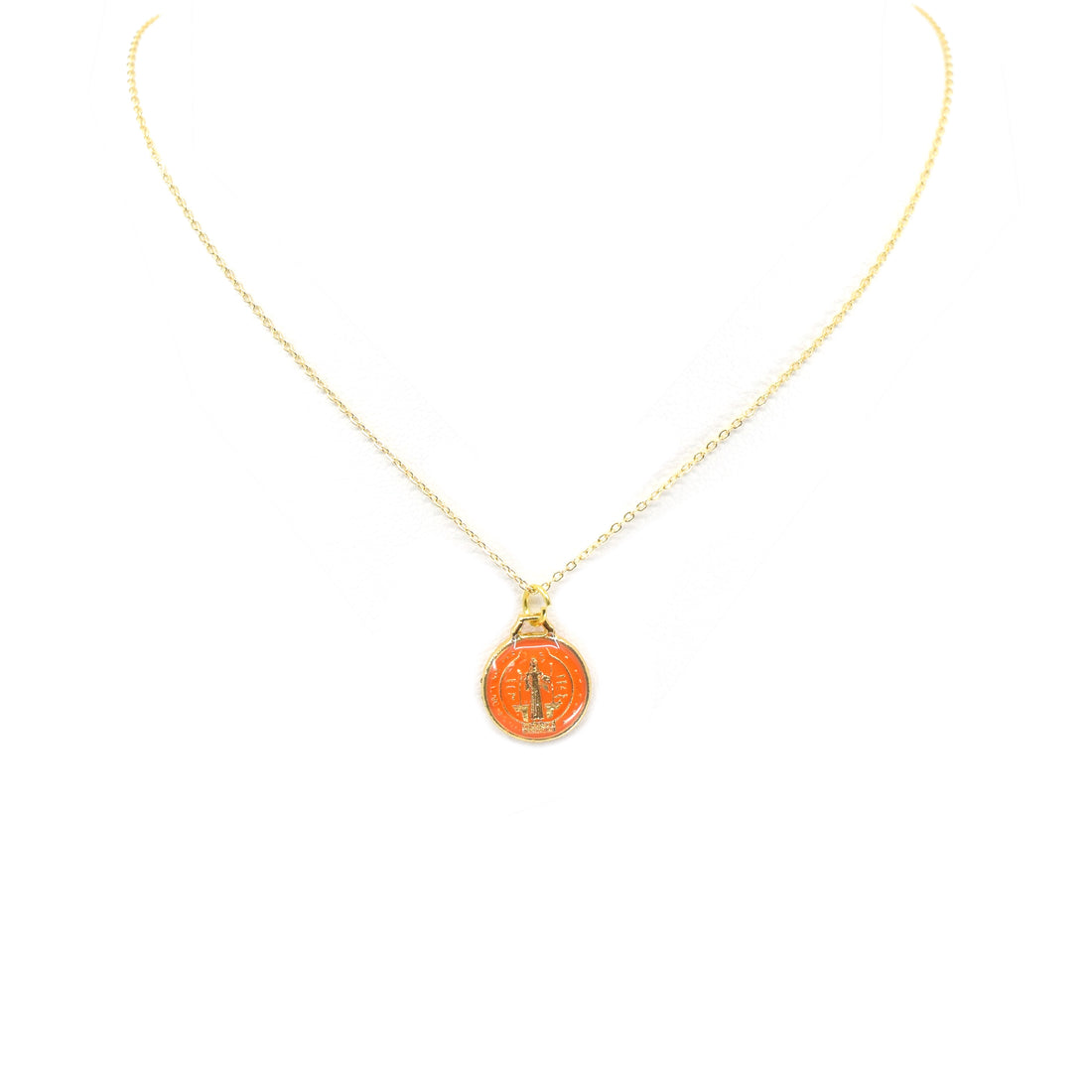 St. Benedict Necklace in Enamel