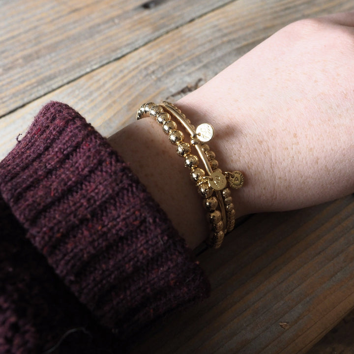 Eternity Bracelet in Hammered