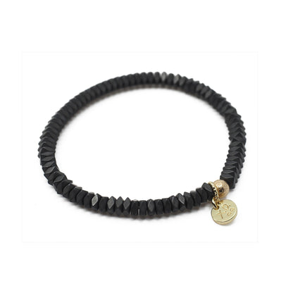 The Luna Bracelet in Geometric Gray