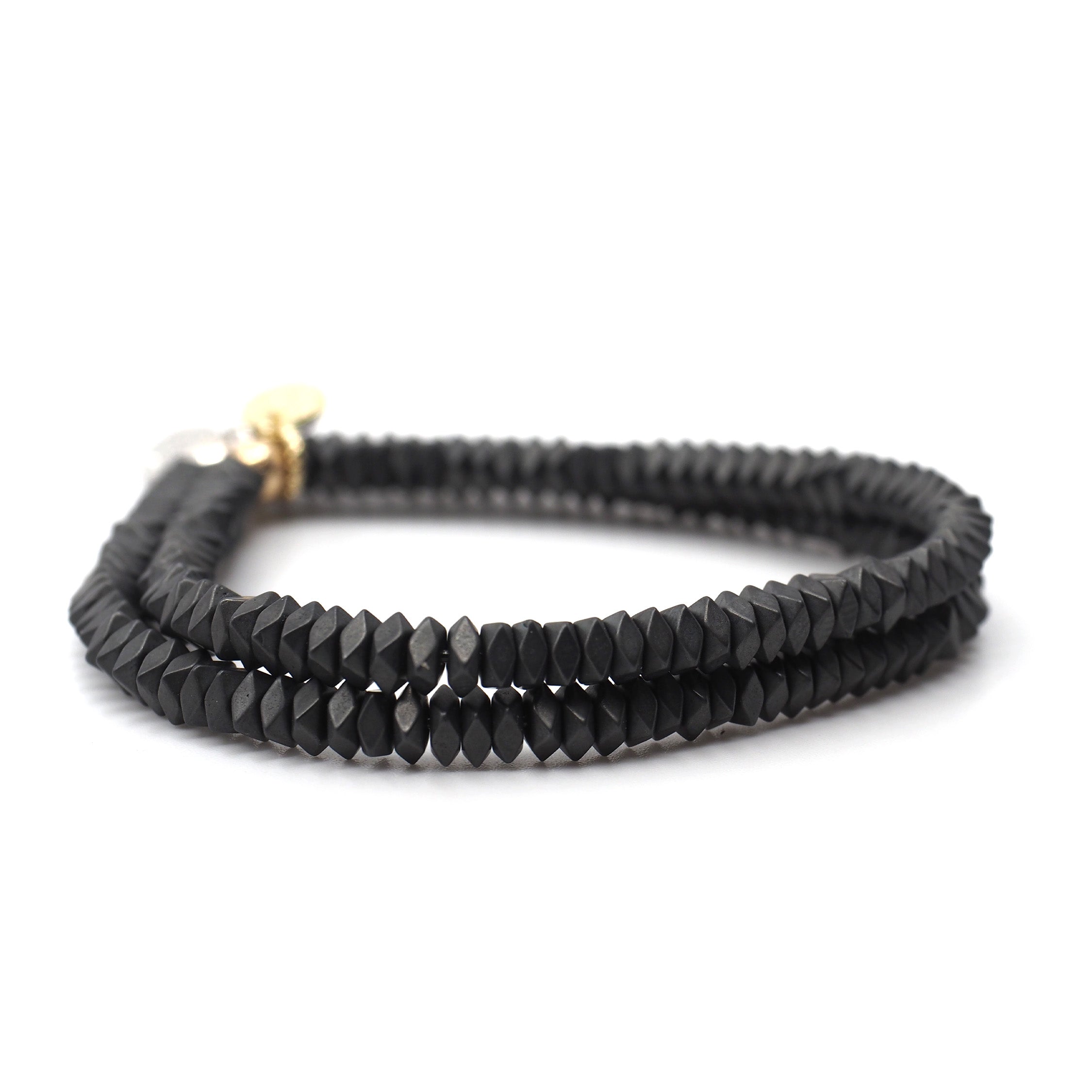 The Luna Bracelet in Geometric Gray