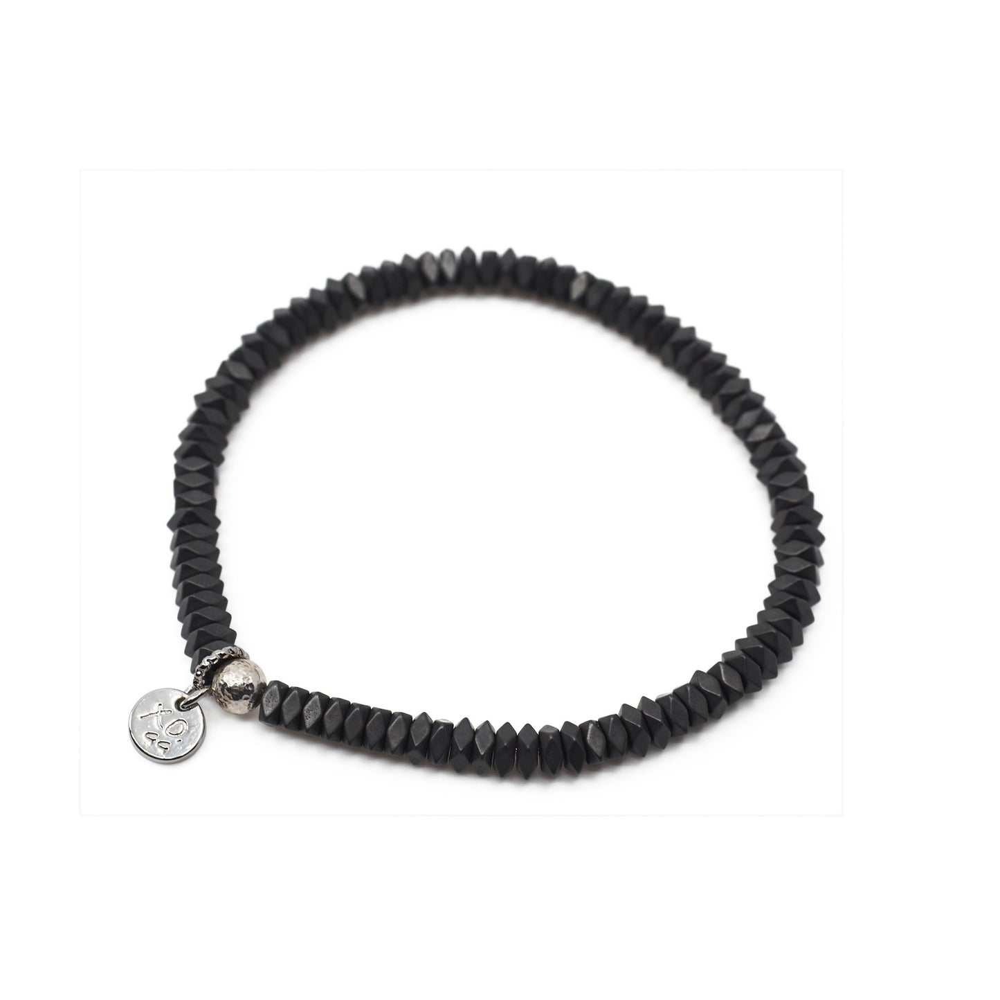 The Luna Bracelet in Geometric Gray