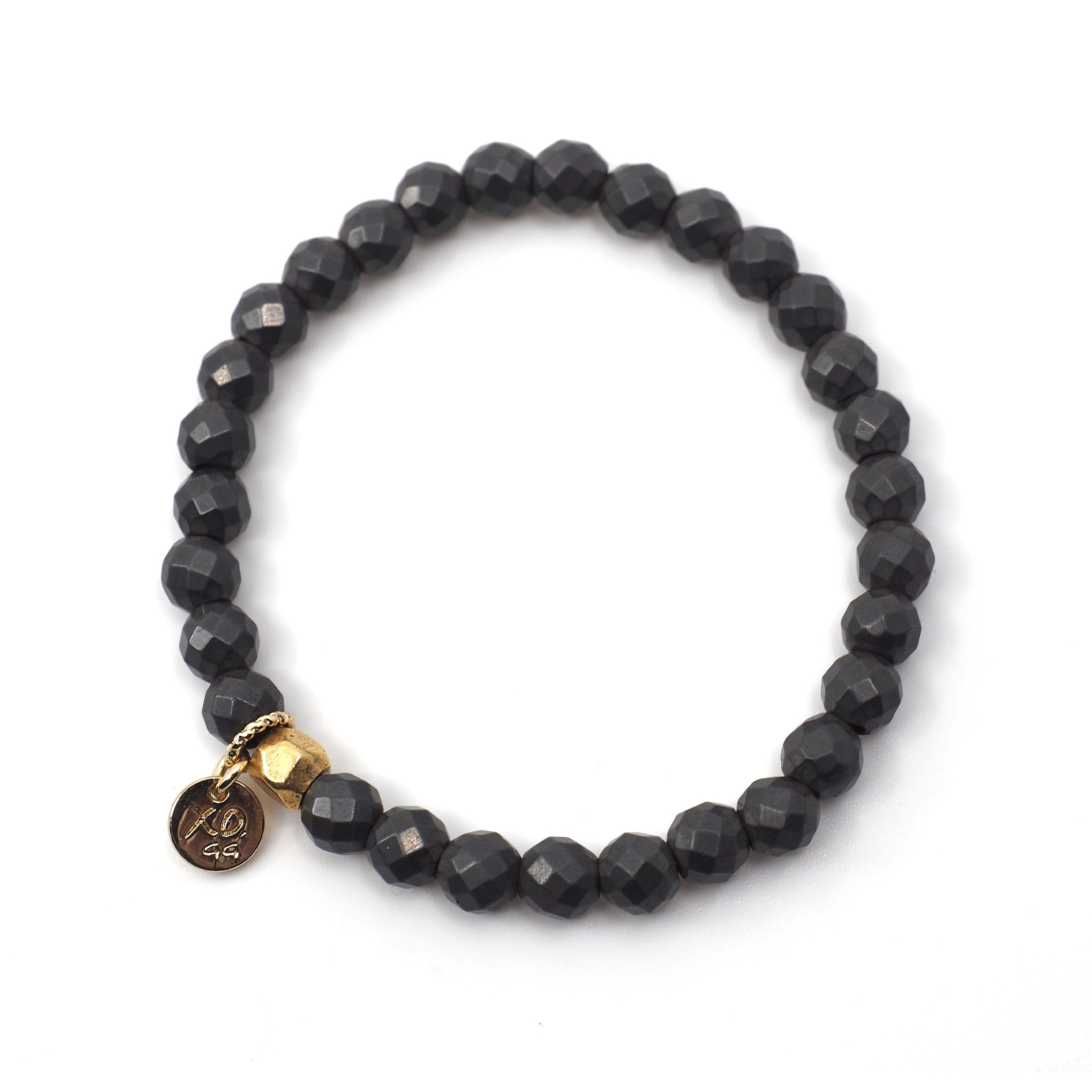 The Luna Bracelet in Geometric Gray