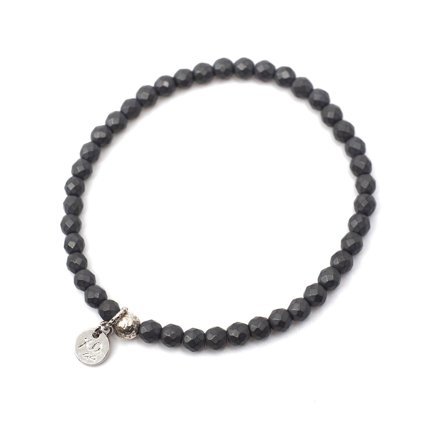 The Luna Bracelet in Geometric Gray