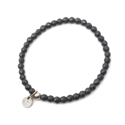 The Luna Bracelet in Geometric Gray