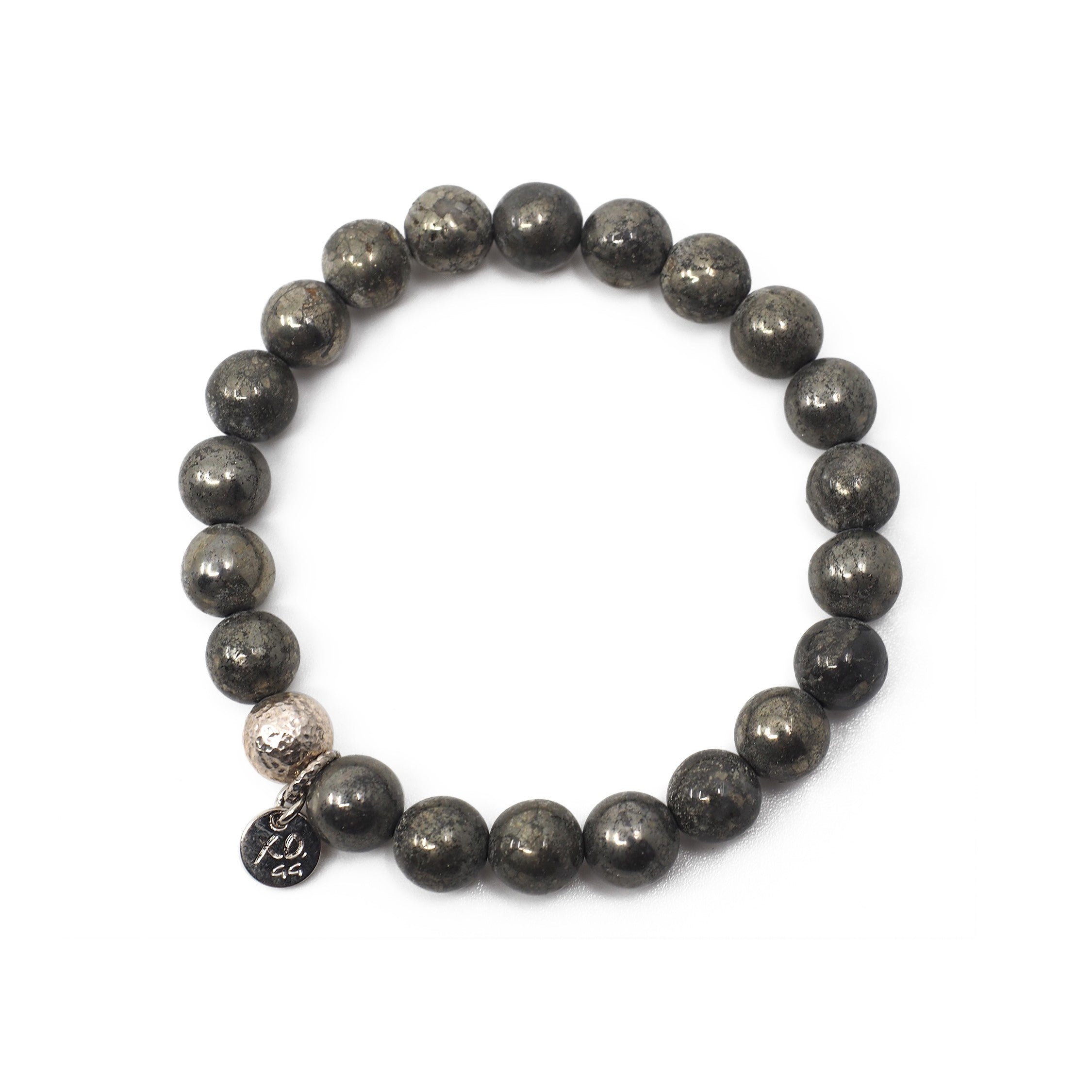 The Luna Bracelet in Pyrite