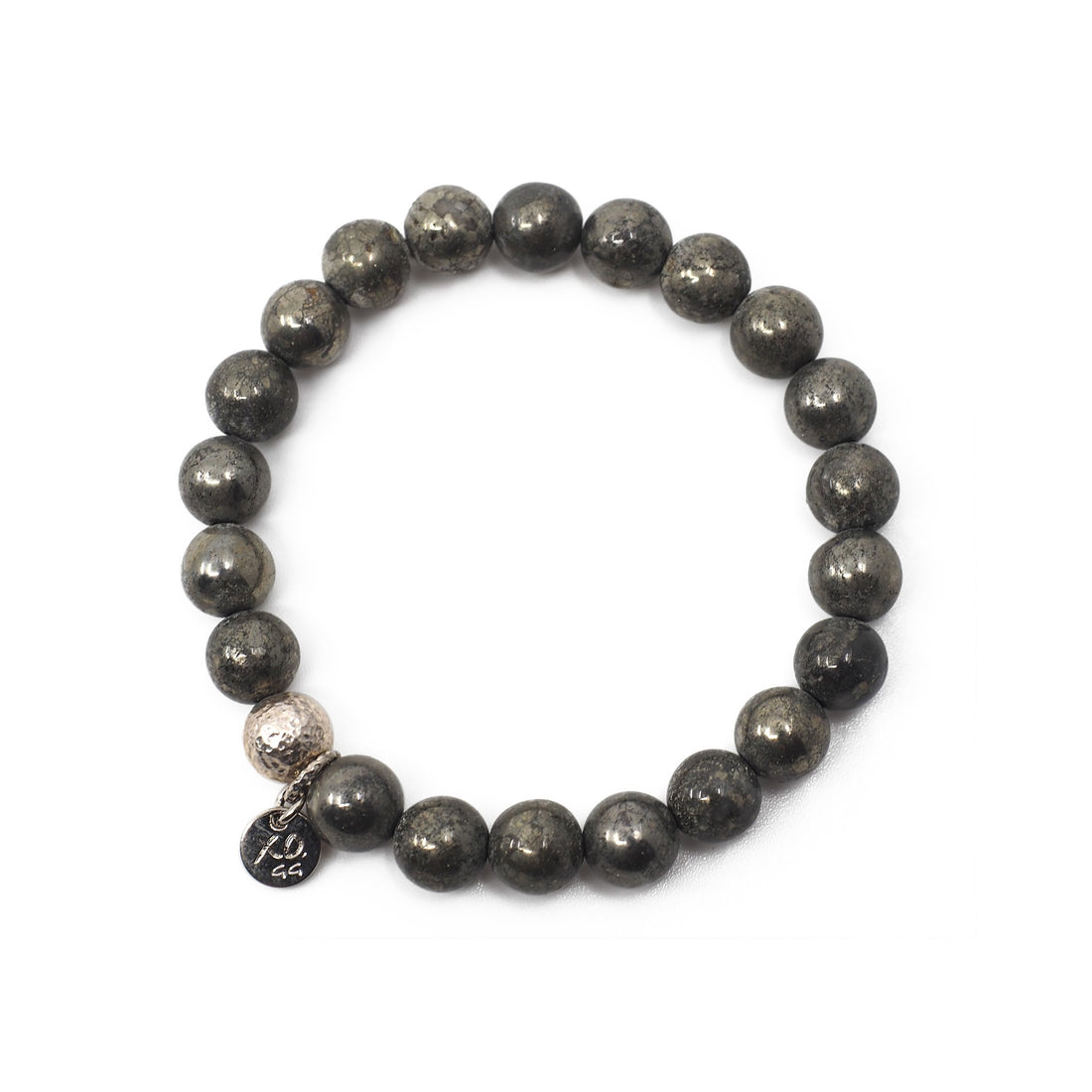 The Luna Bracelet in Pyrite