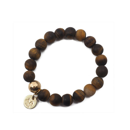 The Luna Bracelet in Tigers Eye